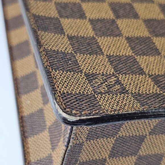 LOUIS VUITTON Damier Messenger Briefcase Mens LV Work Bag Authentic Damier LV - Picture 8 of 16